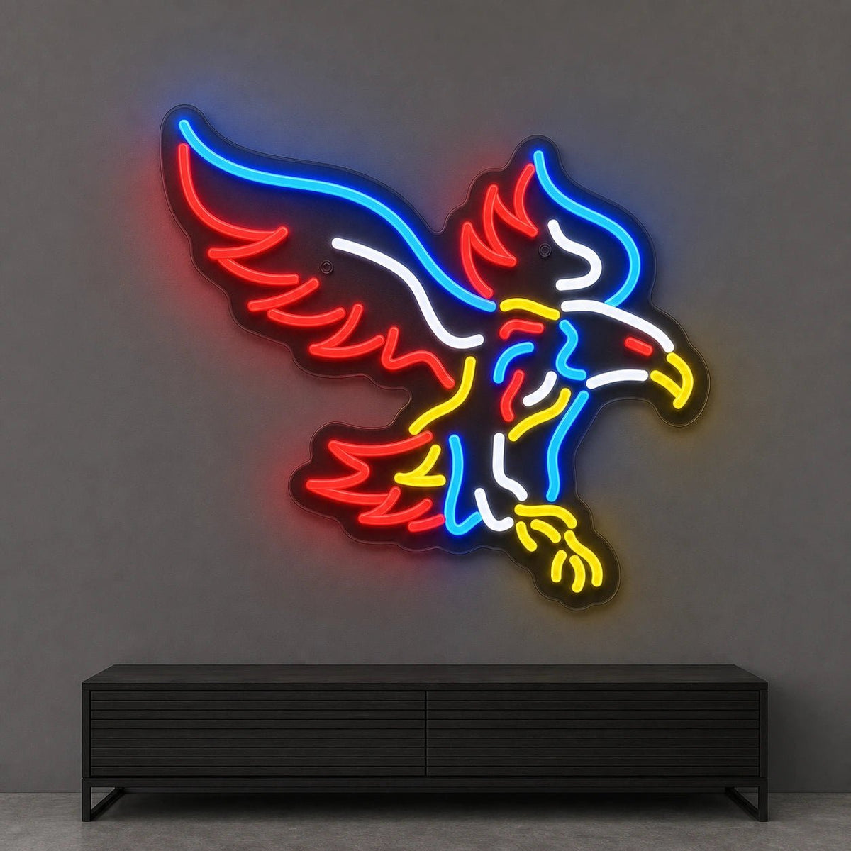 Flying Eagle With Talons LED Neon Sign Garage Neon Sign - Shineneon