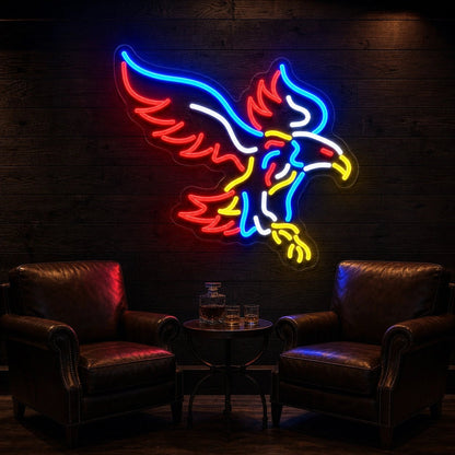 Flying Eagle With Talons LED Neon Sign Man Cave Neon Sign - Shineneon