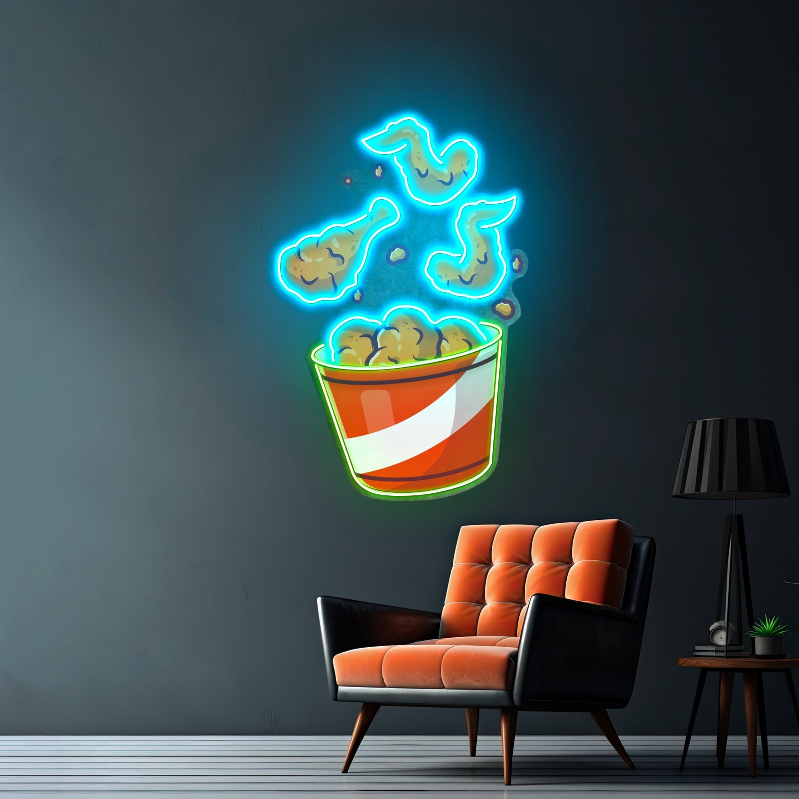 Flying Fried Chicken Led Neon Sign Light Custom Led Signs - Shineneon