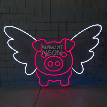Flying Pig Wings Led Neon Sign Led Decor | Shineneon