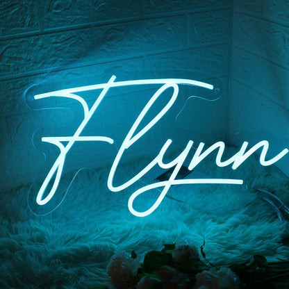 Flynn Blue Led Neon Sign - Shineneon