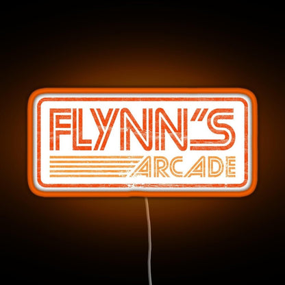 Flynn S Arcade 80s Retro Rgb Led Neon Sign Pop Wall Art - Shineneon