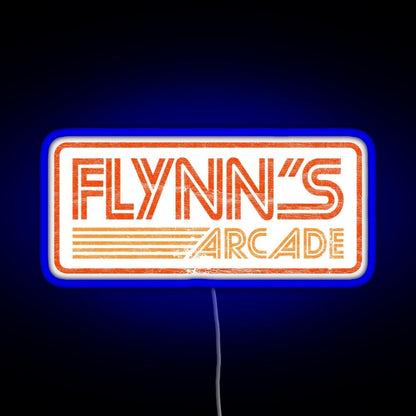 Flynn S Arcade 80s Retro Rgb Led Neon Sign Pop Wall Art - Shineneon