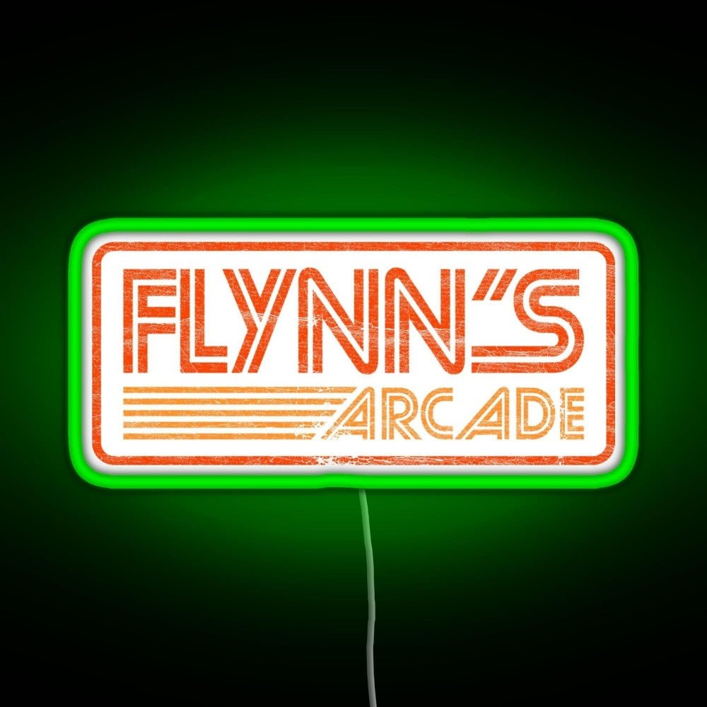 Flynn S Arcade 80s Retro Rgb Led Neon Sign Pop Wall Art - Shineneon