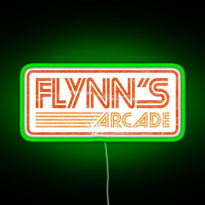 Flynn S Arcade 80s Retro Rgb Led Neon Sign Pop Wall Art - Shineneon