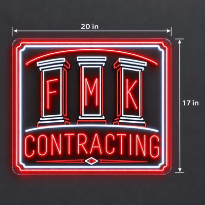 Fmk Contracting Custom LED Neon Sign - Shineneon