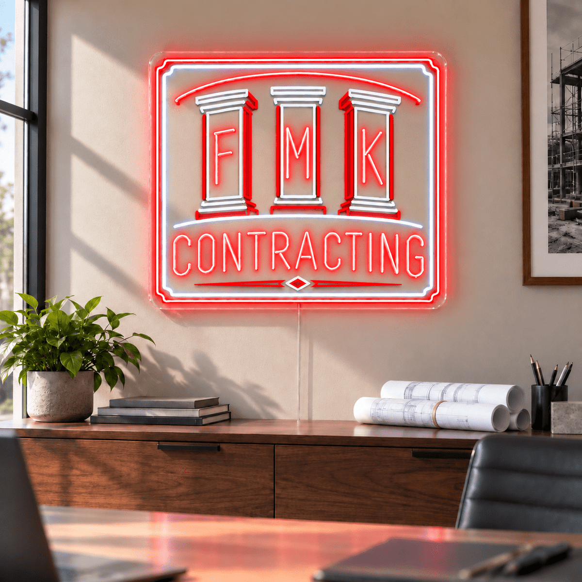 Fmk Contracting Custom LED Neon Sign - Shineneon