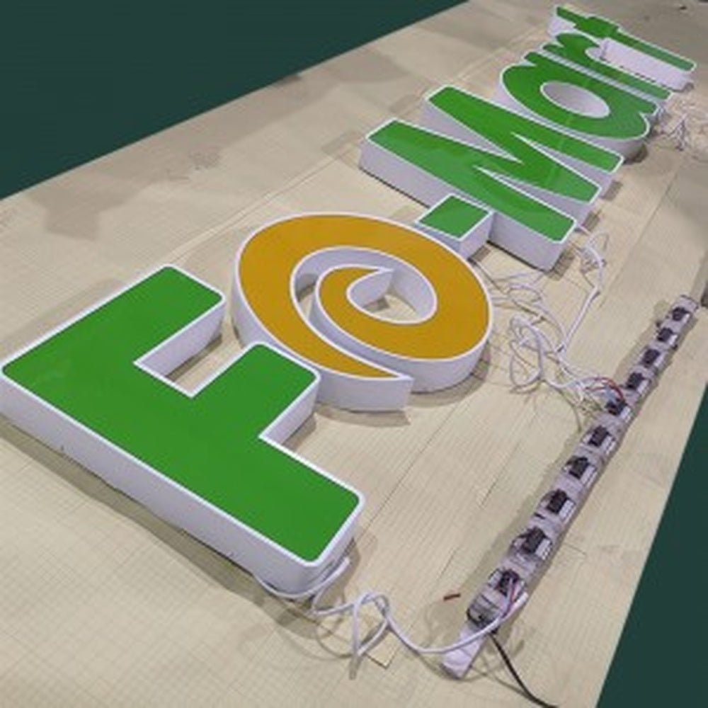 Fo Mart 3D Frontlit Channel Letters Led Light Sign - Shineneon