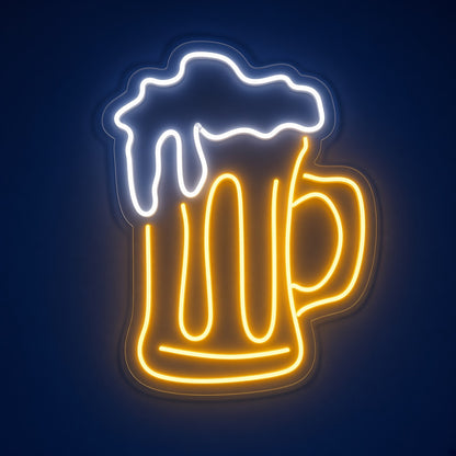 Foamy Beer Mug LED Neon Sign - product hero