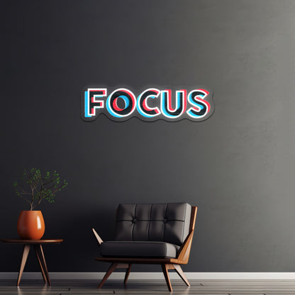 Focus Artwork Personalized Light Up Sign