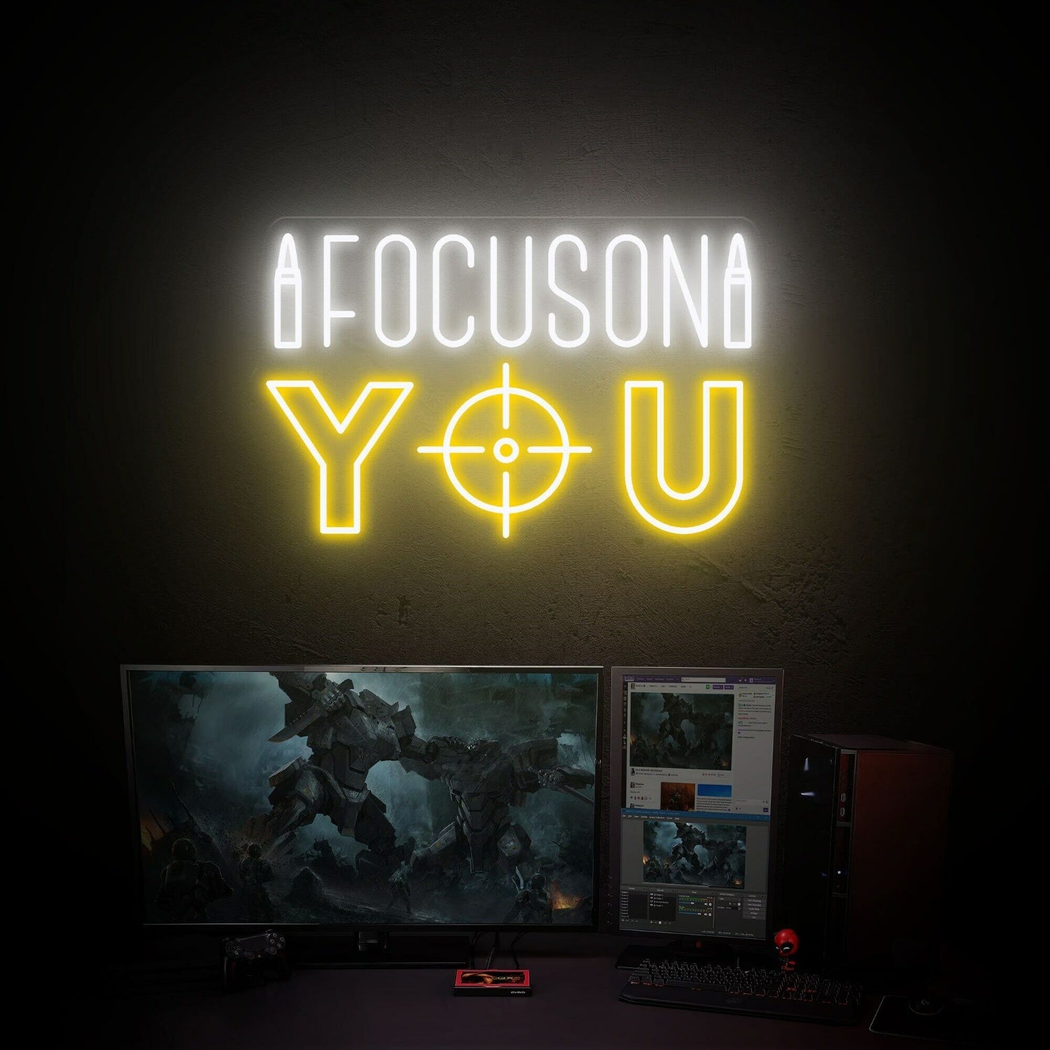 Focus On You Led Neon Sign Adding A Vibrant Touch To Home Decor Office | Shineneon