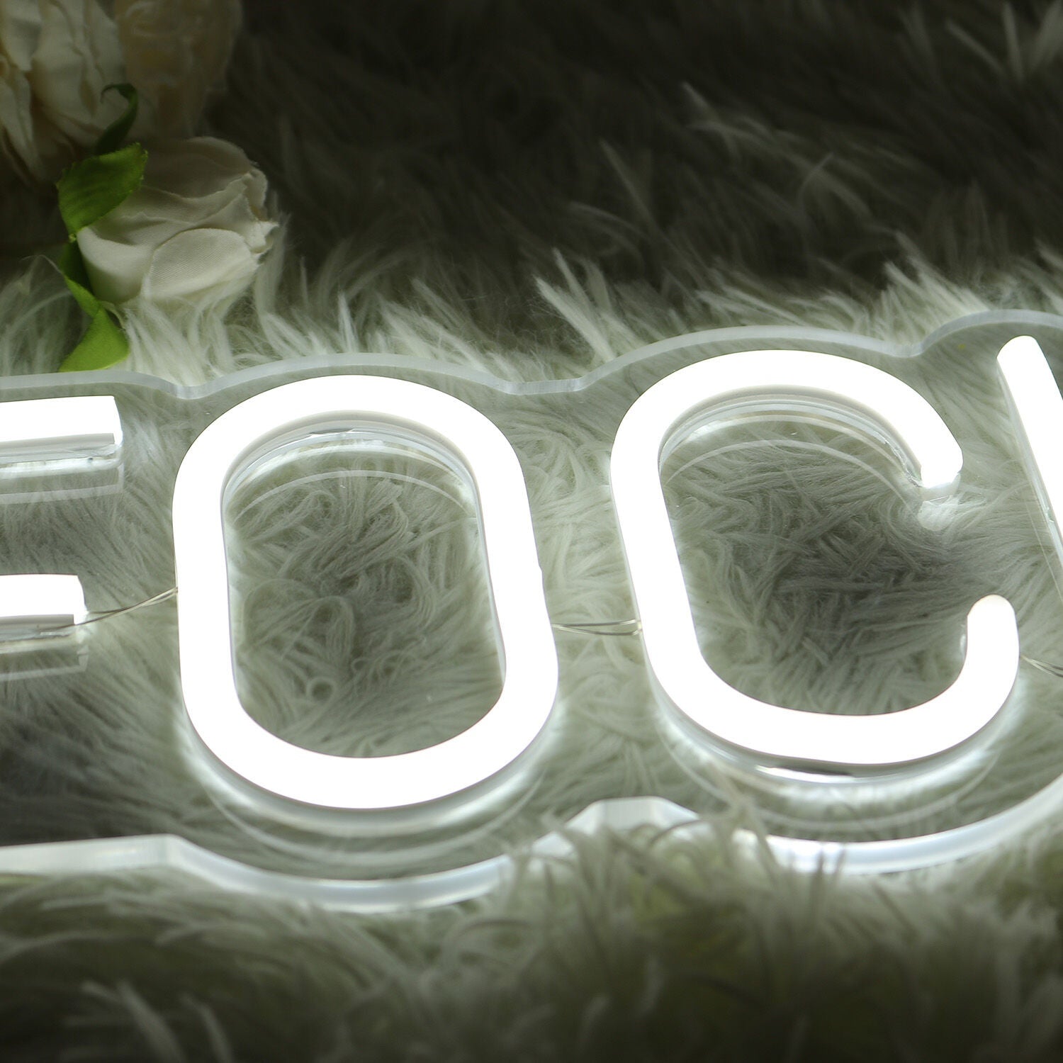 Focus White Led Neon Sign - Shineneon