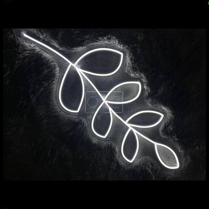 Foliage White Leafy Branch Led Neon Sign For Indoor Wall Art Cafe Decor | Shineneon