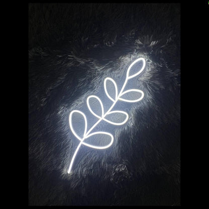 Foliage White Leafy Branch Led Neon Sign For Indoor Wall Art Cafe Decor | Shineneon