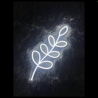 Foliage White Leafy Branch Led Neon Sign For Indoor Wall Art Cafe Decor | Shineneon