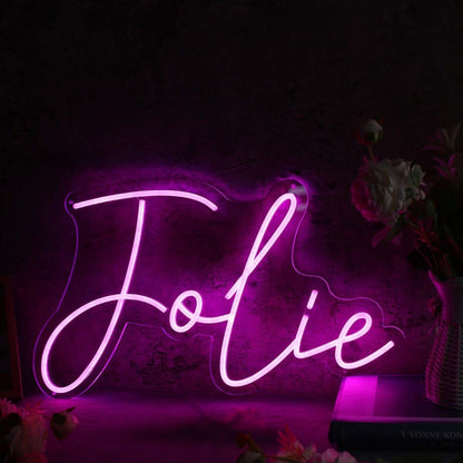 Folie Pink Custom Led Neon Sign - Shineneon