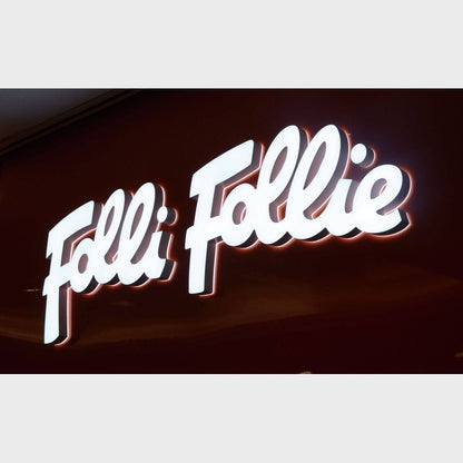 Follie Follie 3D Frontlit And Backlit Channel Letter Led Light Sign - Shineneon