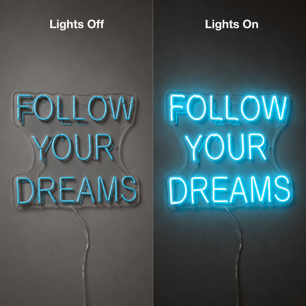 Follow Your Dreams LED Neon Sign Wall Neon Sign - Shineneon