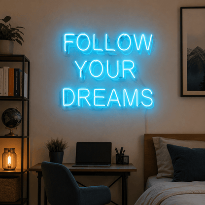 Follow Your Dreams LED Neon Sign Wall Neon Sign - Shineneon
