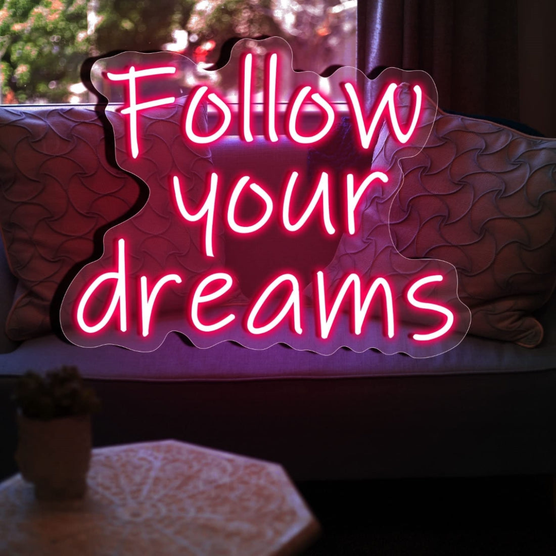 Follow Your Dreams Led Sign Business Neon Sign Wall Decor