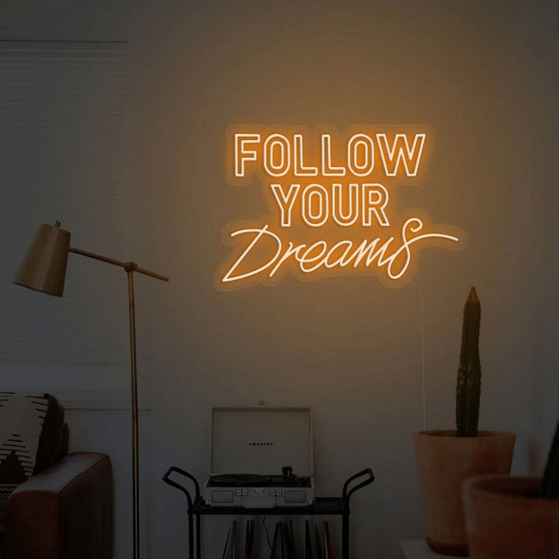 Follow Your Dreams Led Sign Business Neon Signs Wall Art