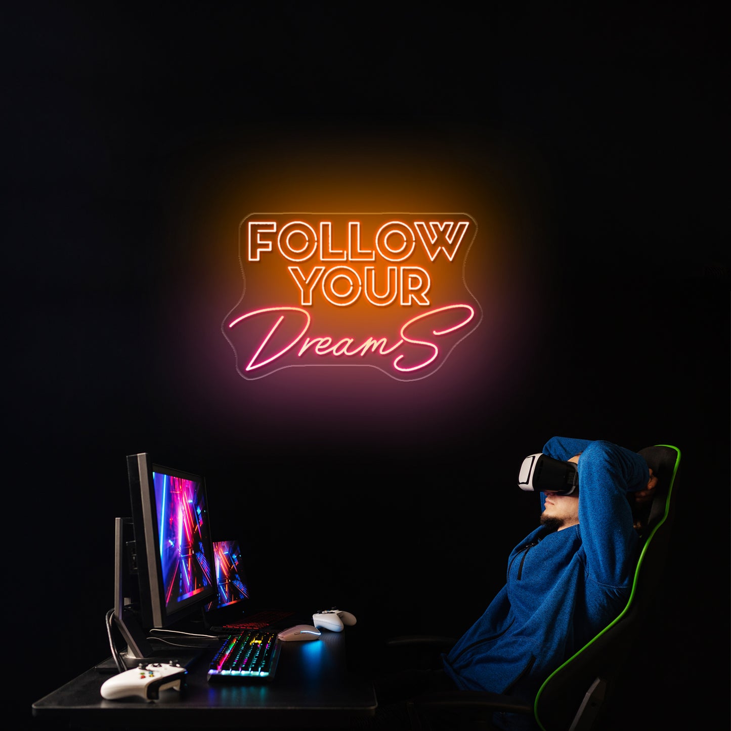 Follow Your Dreams Neon Light Signage