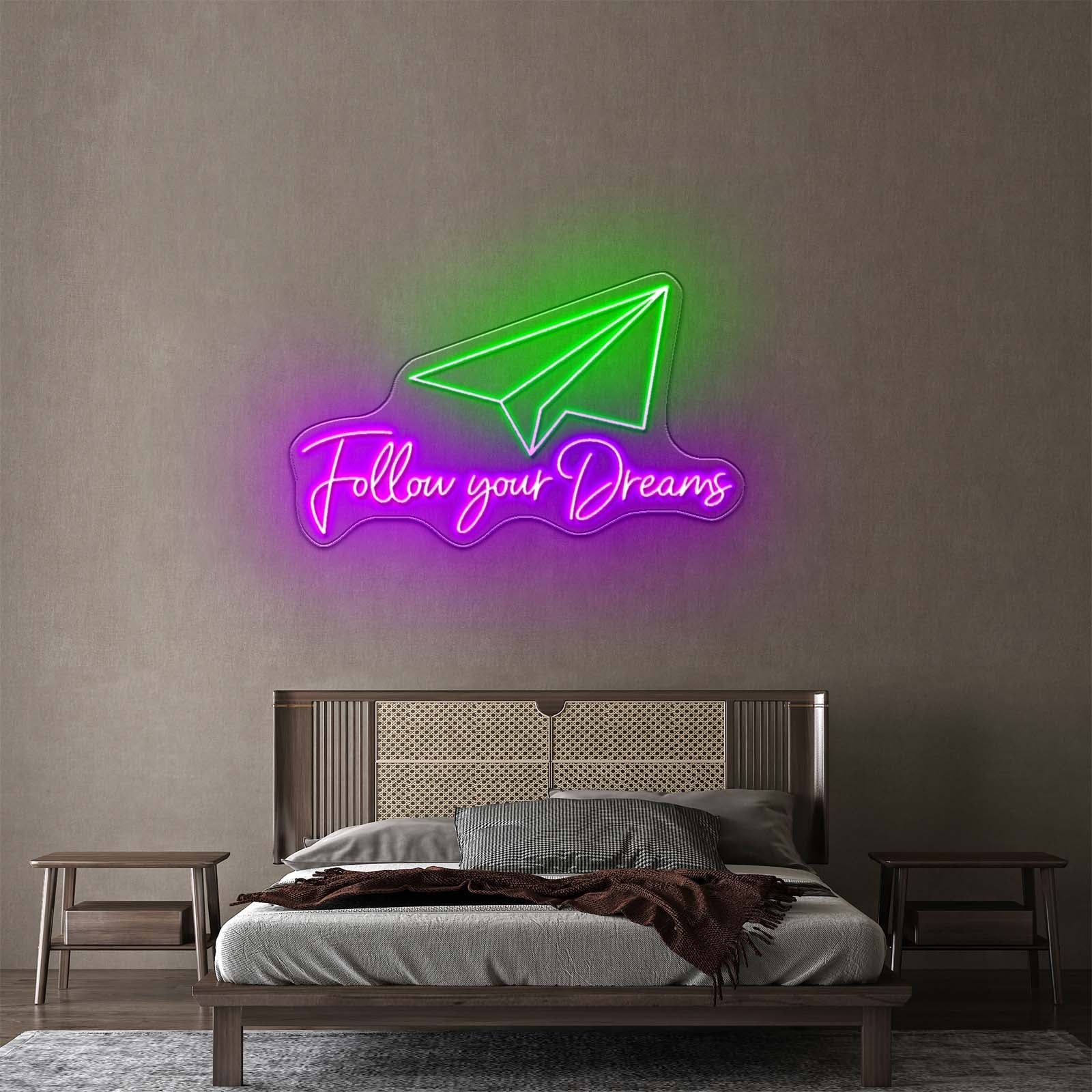 Follow Your Dreams Personalized Neon Signs - Shineneon