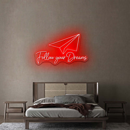 Follow Your Dreams Personalized Neon Signs - Shineneon
