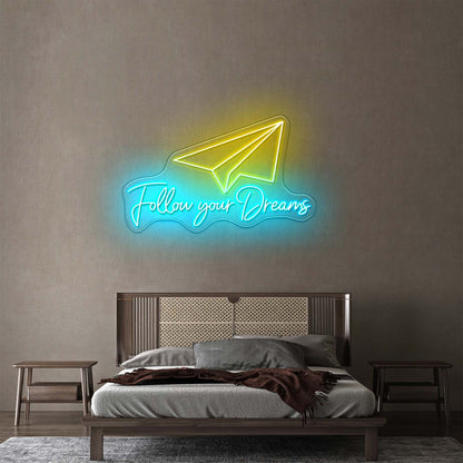 Fountain Pen Artwork Personalized Light Up Sign