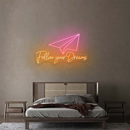 Fountain Pen Artwork Personalized Light Up Sign