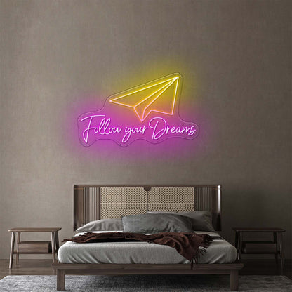 Fountain Pen Artwork Personalized Light Up Sign