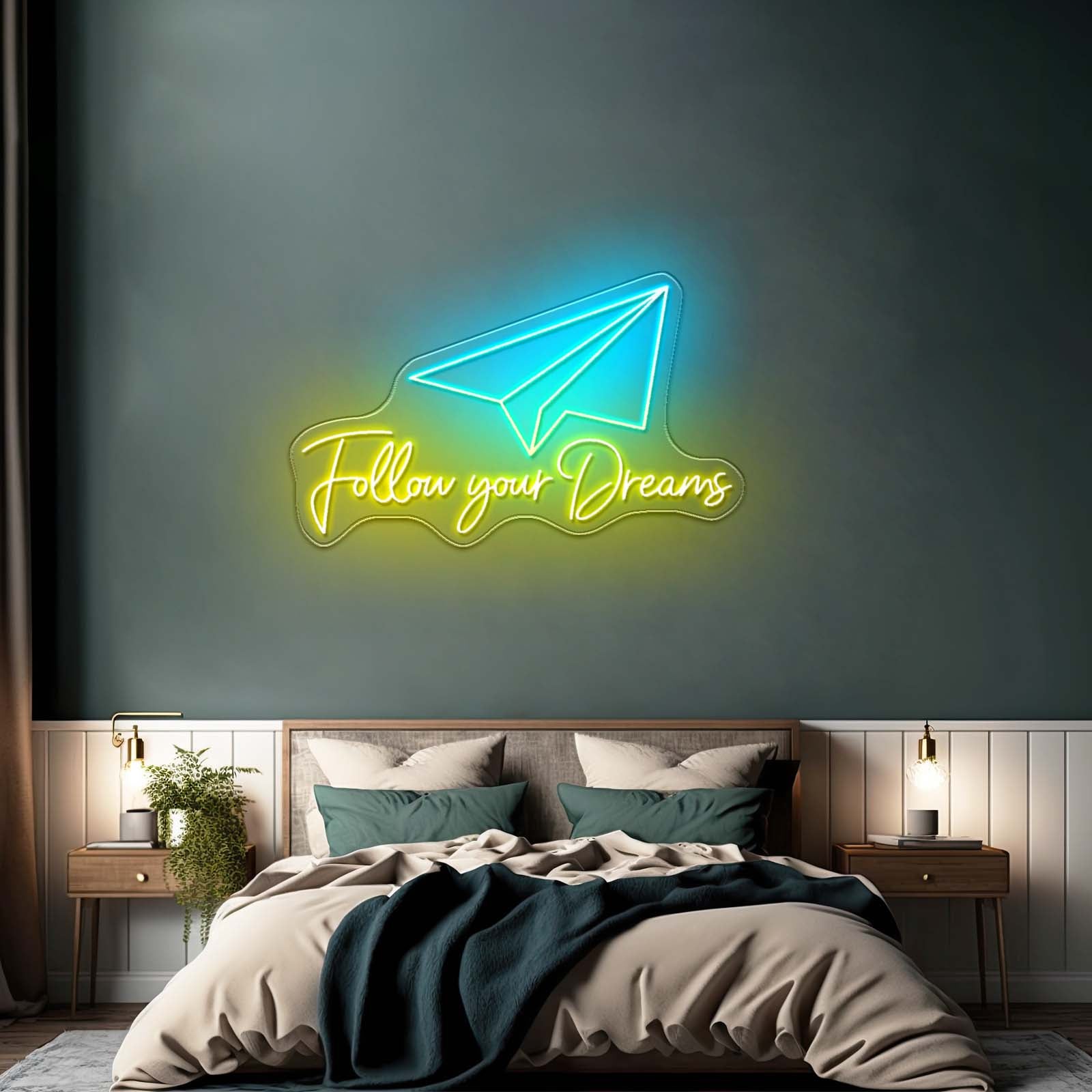 Fountain Pen Artwork Personalized Light Up Sign