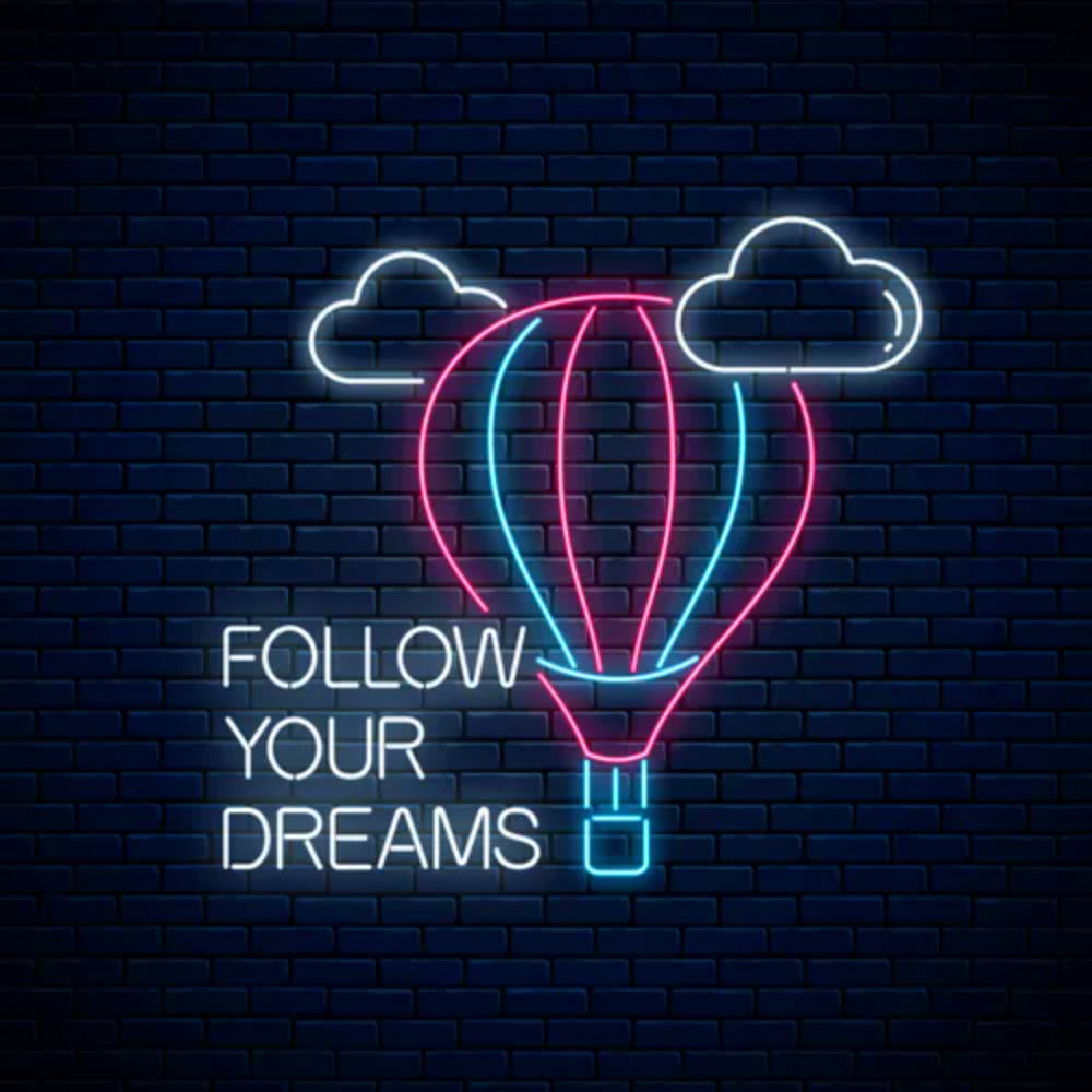 Follow Your Dreams With Hot Air Balloon Led Neon Sign | Shineneon