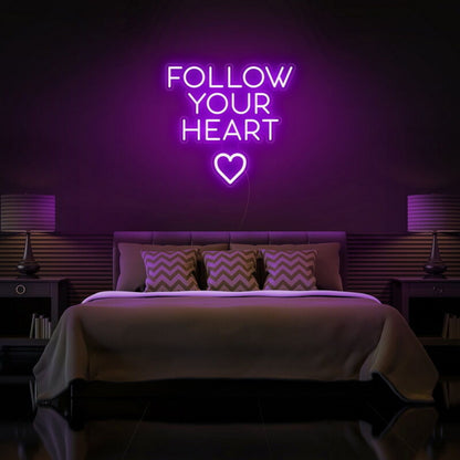 Follow Your Heart Neon Sign For Romantic | Shineneon