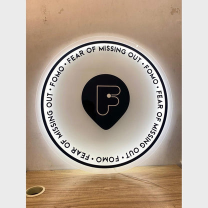 Fomo Fear Of Missing Out Fomo Acrylic Business Logo Sign - Shineneon