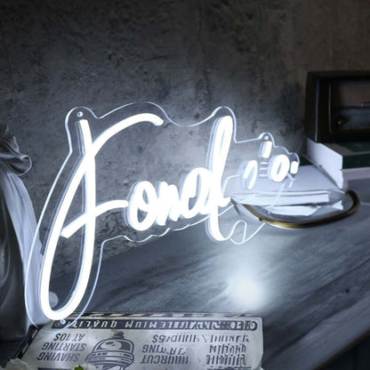 Fonderia White Led Neon Sign - Shineneon