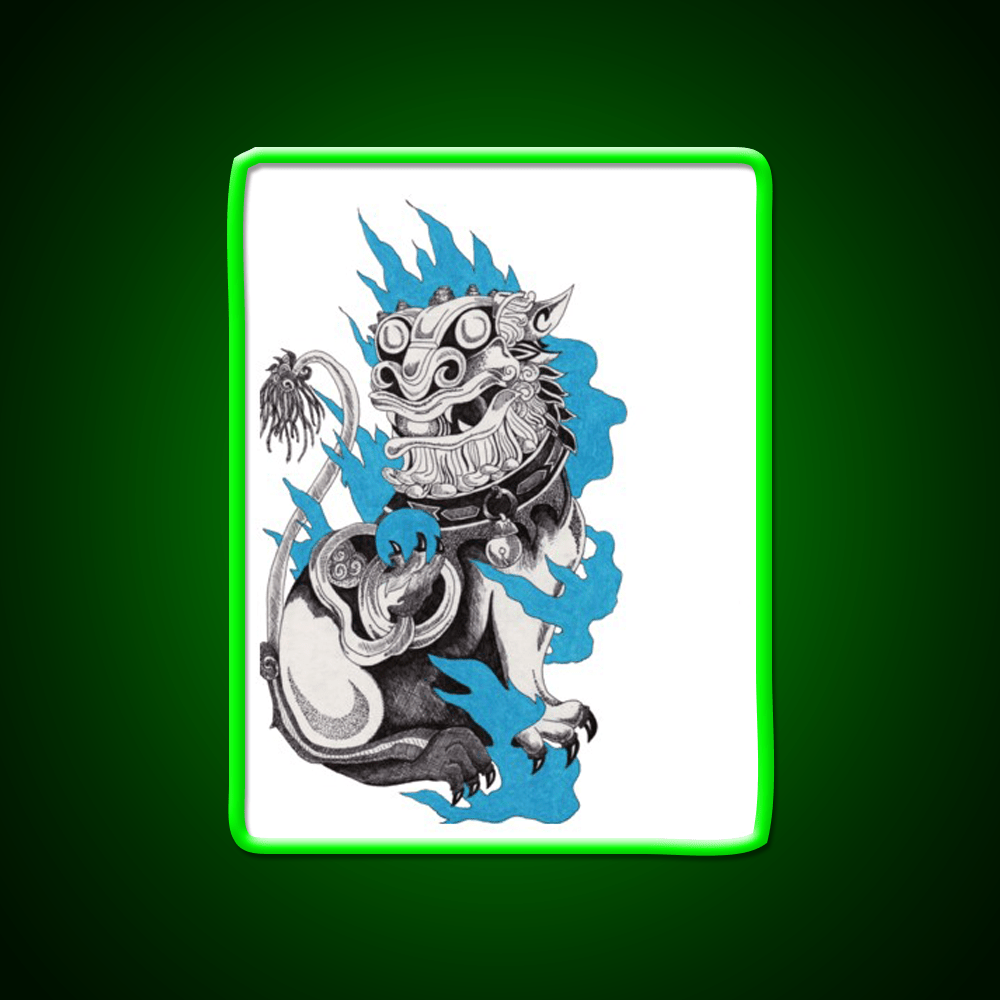 Foo Dog Asian Cultural Led Neon Sign Rgb Color - Shineneon