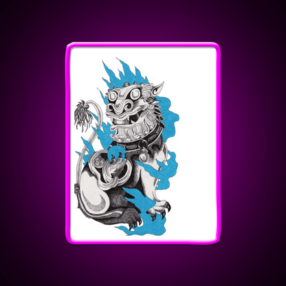 Foo Dog Asian Cultural Led Neon Sign Rgb Color - Shineneon