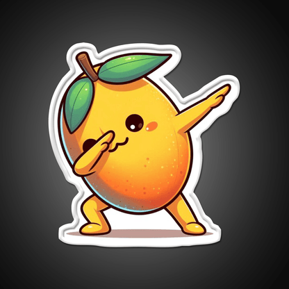 Food Chibi Series Cute Mango Chan 003 Snack Food Led Neon Sign Rgb Color - Shineneon
