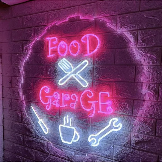 Food Garage Led Sign Business Neon Sign