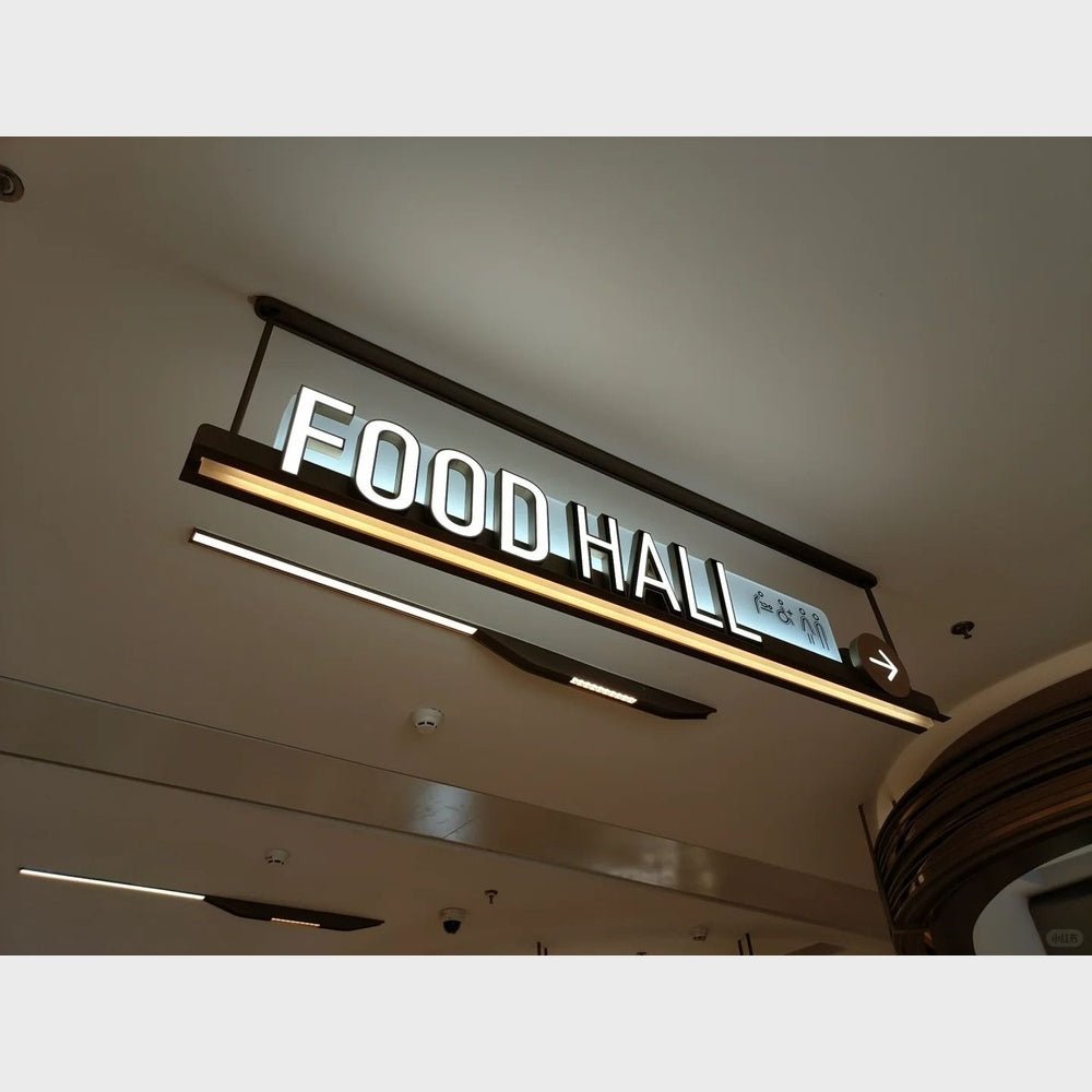 Food Hall 3D Frontlit Channel Letters Led Light Sign - Shineneon