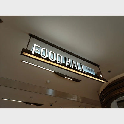 Food Hall 3D Frontlit Channel Letters Led Light Sign - Shineneon