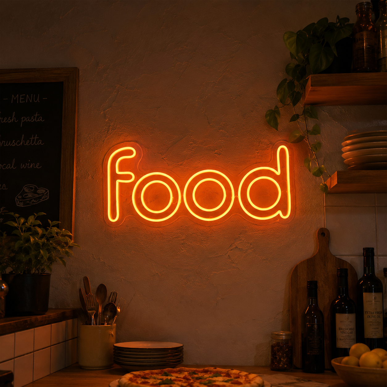 Food LED Neon Sign - 03 Real Lifestyle Scene