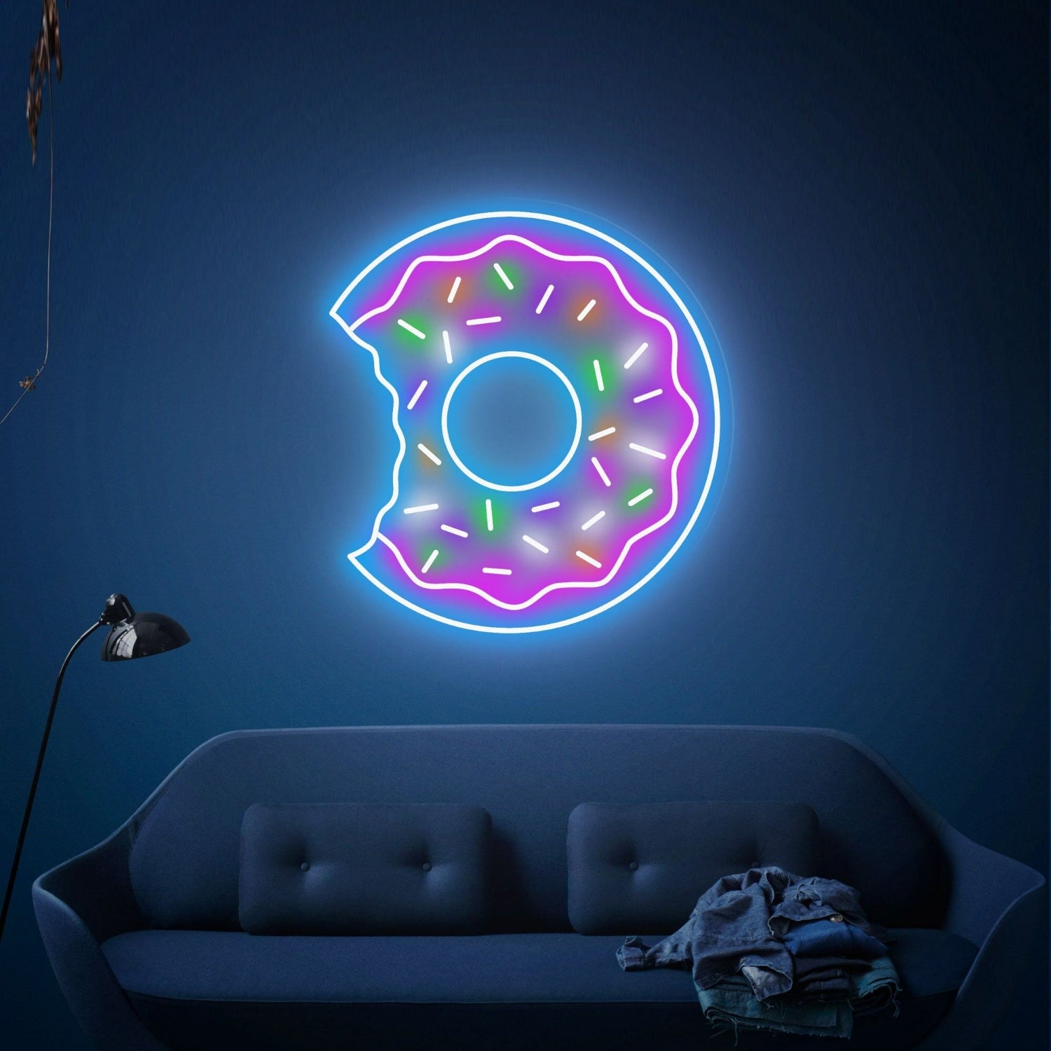 Food Neon Sign Sweet Donuts Sign Coffee Bar Sign Pink Led Light Dessert | Shineneon