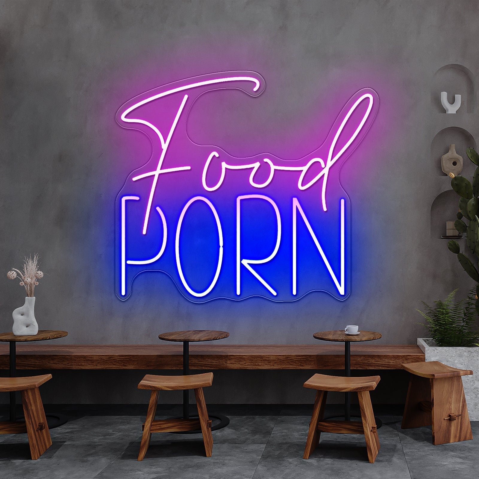 Food Porn Led Neon Sign Restaurant Led Neon Signs - Shineneon