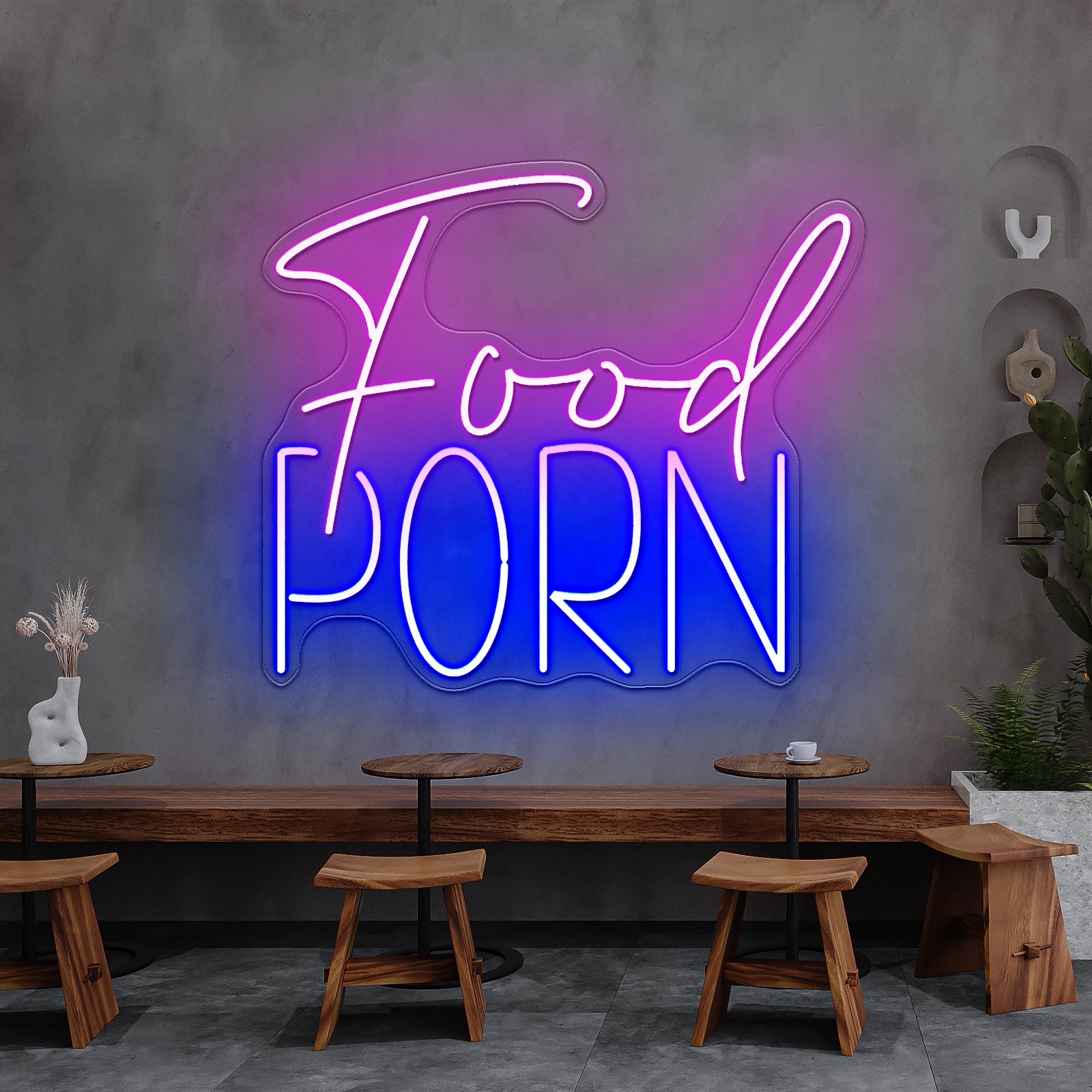Food Porn Led Neon Sign Restaurant Led Neon Signs