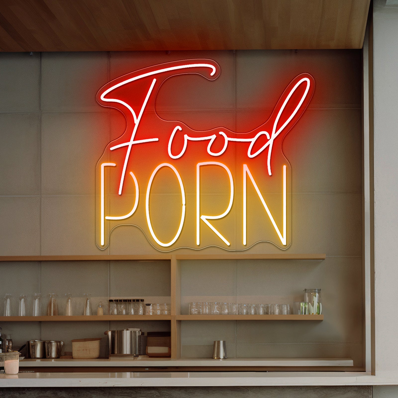 Food Porn Led Neon Sign Restaurant Led Neon Signs