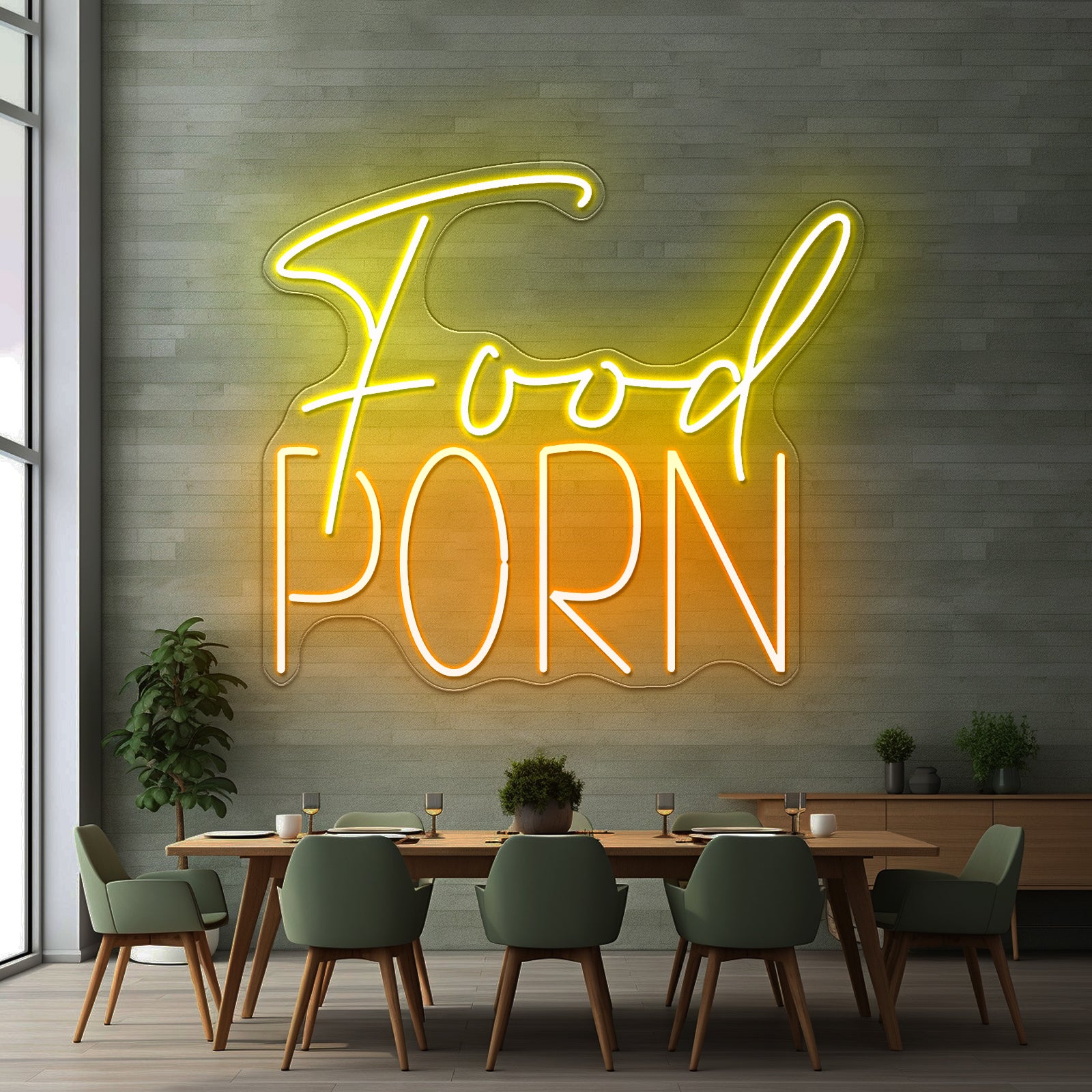 Food Porn Led Neon Sign Restaurant Led Neon Signs