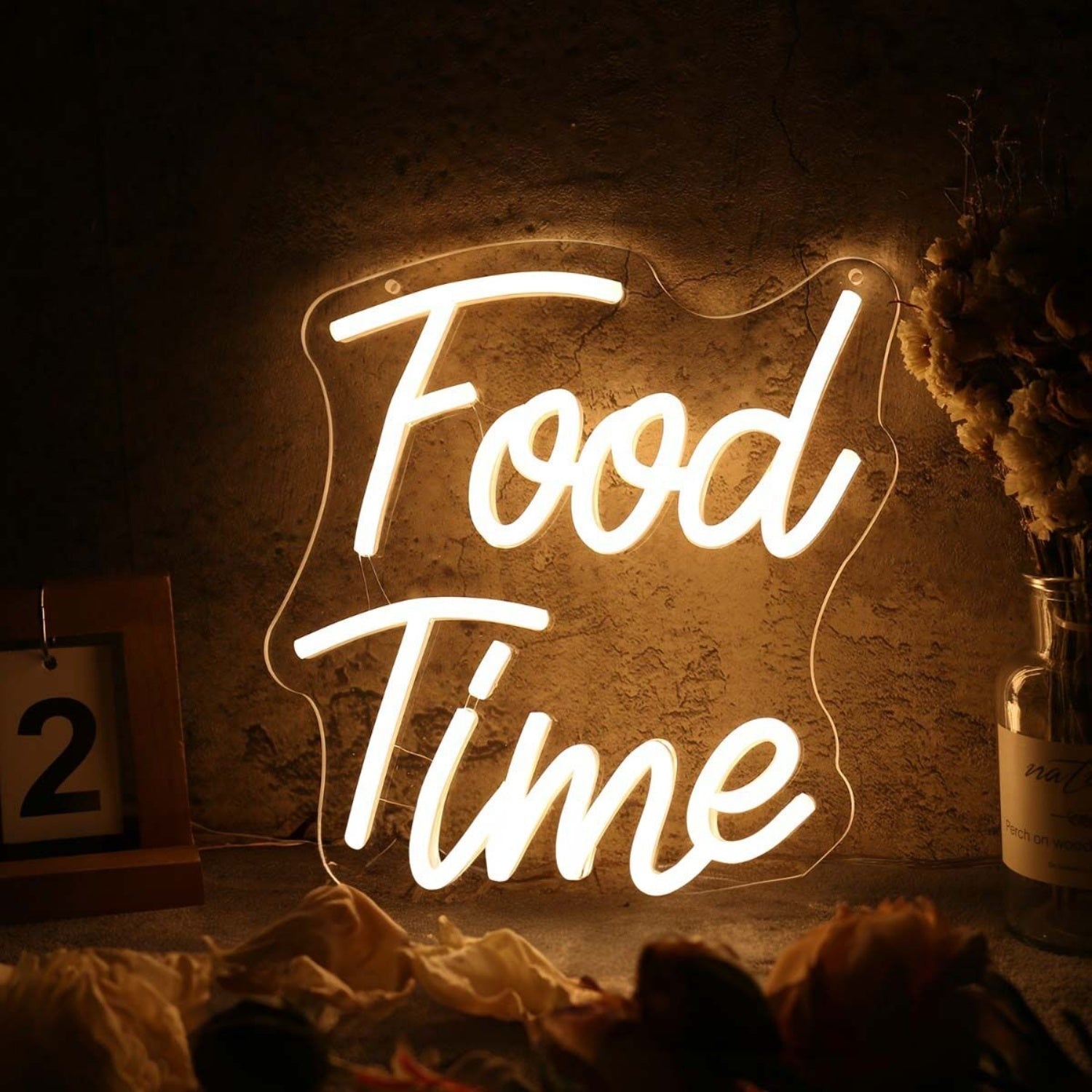 Food Time Yellow Custom Led Neon Sign - Shineneon