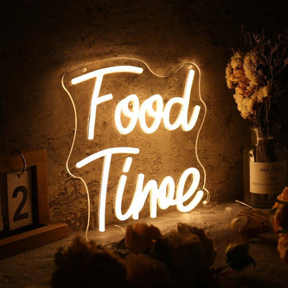 Food Time Yellow Custom Led Neon Sign - Shineneon